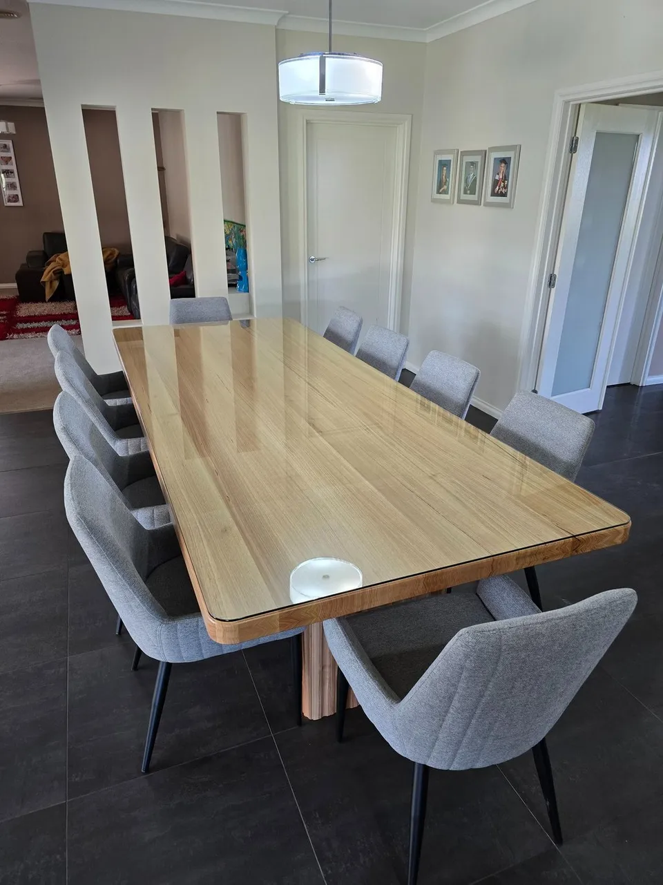 Recent glass table tops work